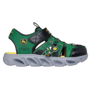 Sandale copii baieti HYPNO-SPLASH Skechers cu LED, Verde – 407070-GNBK