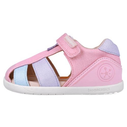 Sandale copii fete calapod lat din textil Biomecanics, Lila – 252192-A164