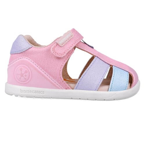 Sandale copii fete calapod lat din textil Biomecanics, Lila – 252192-A164