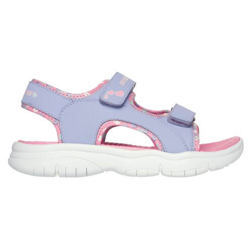 Sandale copii fete din material sintetic Skechers, Lavanda – 303049-LVLP