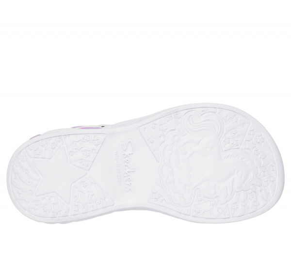 Sandale copii fete cu LED din material sintetic Skechers, Roz – 303107-PKMT