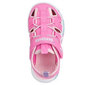 Sandale copii fete din material sintetic Skechers, Roz – 303162-PKLP