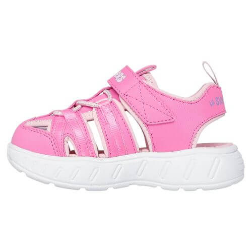 Sandale copii fete din material sintetic Skechers, Roz – 303162-PKLP