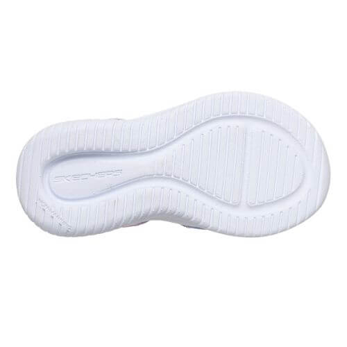 Sandale copii fete cu LED din textil Skechers, Lavanda – 303109-LVMT