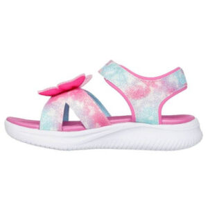 Sandale copii fete cu LED din textil Skechers, Roz – 303109-PKMT