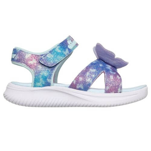 Sandale copii fete cu LED din textil Skechers, Albastru – 303109-BLMT Sandale copii fete cu LED din textil Skechers, Albastru – 303109-BLMT