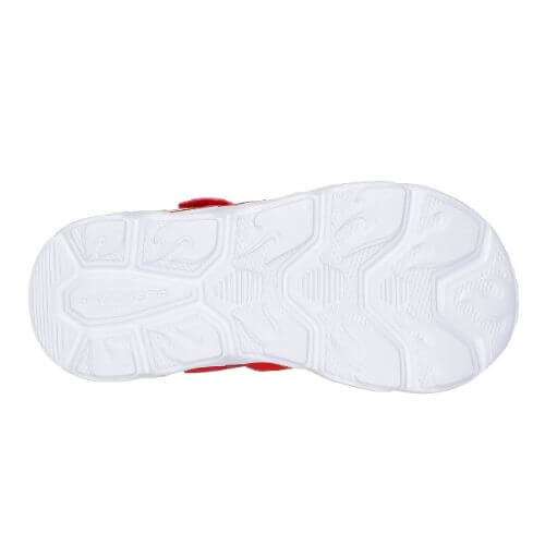 Sandale copii baieti cu LED din textil Skechers, Rosu – 400613