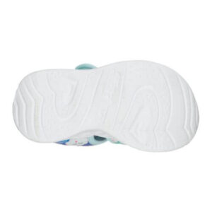Sandale copii fete cu LED din textil Skechers, Albastru -302977 TQMT
