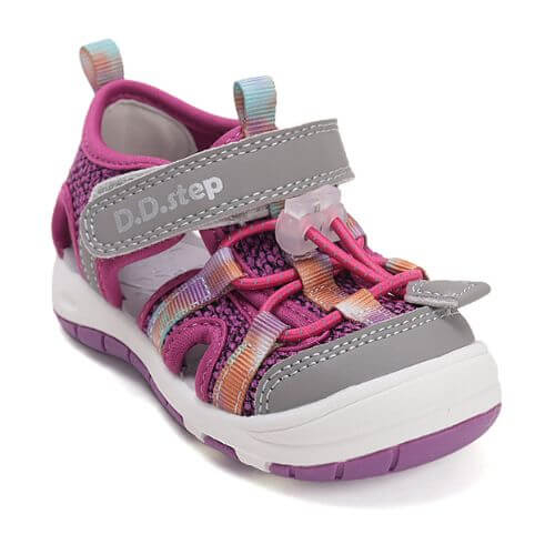 Sandale copii fete din canvas DD Step, Mov – G065-61599D