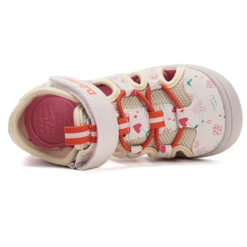 Sandale copii fete din canvas DD Step, Crem – G065-51957D