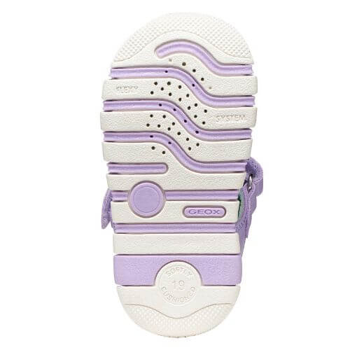 Sandale copii fete din material sintetic Geox, Lila – B6517B_054GN_C8037