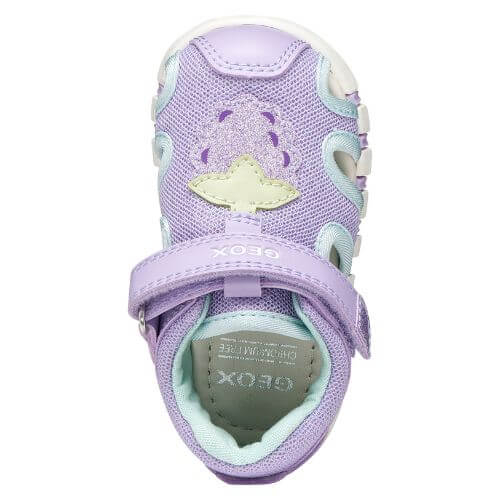 Sandale copii fete din material sintetic Geox, Lila – B6517B_054GN_C8037