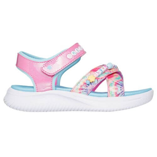 Sandale copii fete din material sintetic Skechers, Roz – 303045-PKMT Sandale copii fete din material sintetic Skechers, Roz – 303045-PKMT