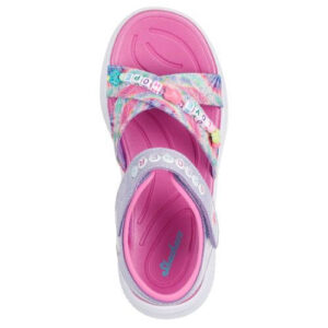 Sandale copii fete din material sintetic Skechers, Lavanda – 303045-LVMT