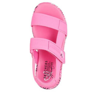 Sandale copii fete din material sintetic Skechers, Roz – 314094-HPMT
