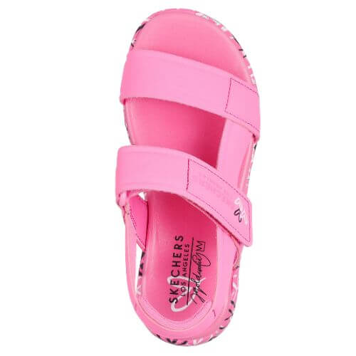 Sandale copii fete din material sintetic Skechers, Roz – 314094-HPMT