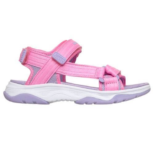 Sandale copii fete din material textil Skechers, Roz – 303221-PKLV