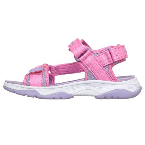 Sandale copii fete din material textil Skechers, Roz – 303221-PKLV
