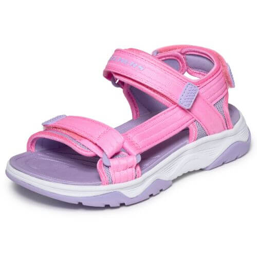 Sandale copii fete din material textil Skechers, Roz – 303221-PKLV
