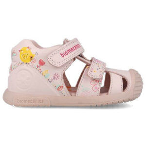 Sandale copii fete din piele Biomecanics, Roz – 252107-A779