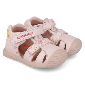 Sandale copii fete din piele Biomecanics, Roz – 252107-A779