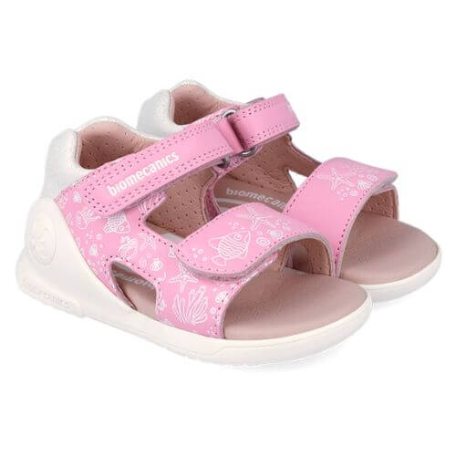 Sandale copii fete din piele Biomecanics, Roz – 262142-B711 Sandale copii fete din piele Biomecanics, Roz – 262142-B711