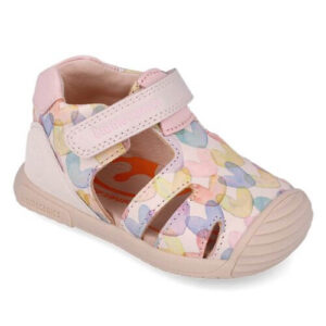 Sandale copii fete din piele Biomecanics, Roz – 252110-A779