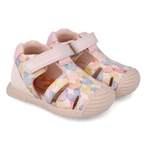 Sandale copii fete din piele Biomecanics, Roz – 252110-A779
