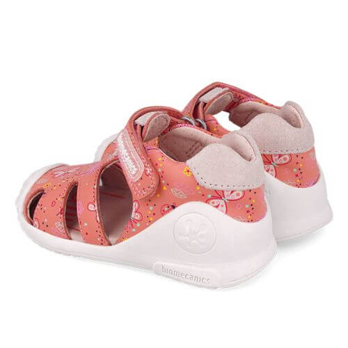 Sandale copii fete din piele Biomecanics, Rosu – 252101-A833