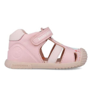 Sandale copii fete din piele Biomecanics, Roz – 252106-A032