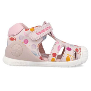 Sandale copii fete din piele Biomecanics, Roz – 262104-A779