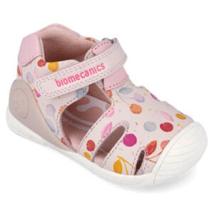 Sandale copii fete din piele Biomecanics, Roz – 262104-A779