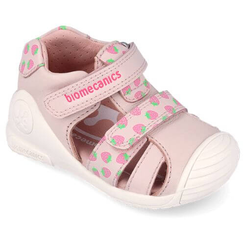 Sandale copii fete din piele Biomecanics, Roz – 262107-A779