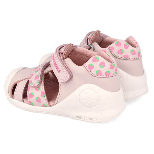 Sandale copii fete din piele Biomecanics, Roz – 262107-A779