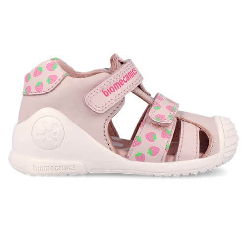Sandale copii fete din piele Biomecanics, Roz – 262107-A779