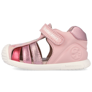 Sandale copii fete din piele Biomecanics, Roz – 262109-A032
