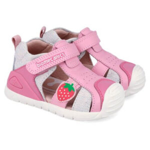 Sandale copii fete din piele Biomecanics, Roz – 262110-A711