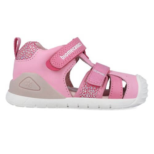Sandale copii fete din piele Biomecanics, Roz – 262111-A711