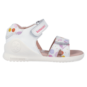 Sandale copii fete din piele Biomecanics, Alb – 262141-A050