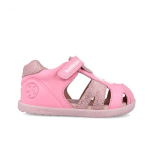 Sandale copii fete din piele Biomecanics, Roz – 262160-A711
