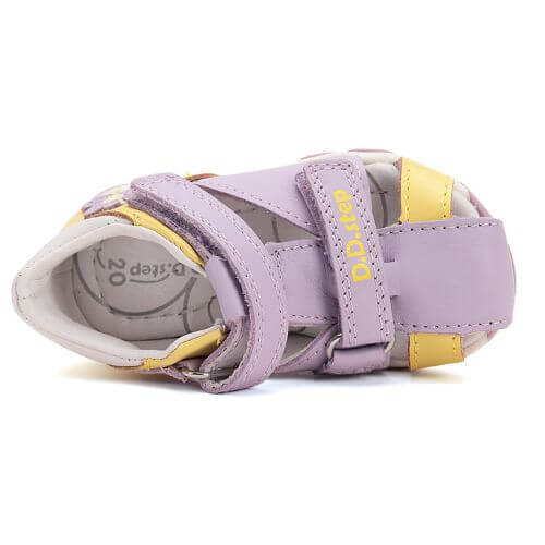 Sandale copii fete din piele DD Step, Roz – G064-51611D