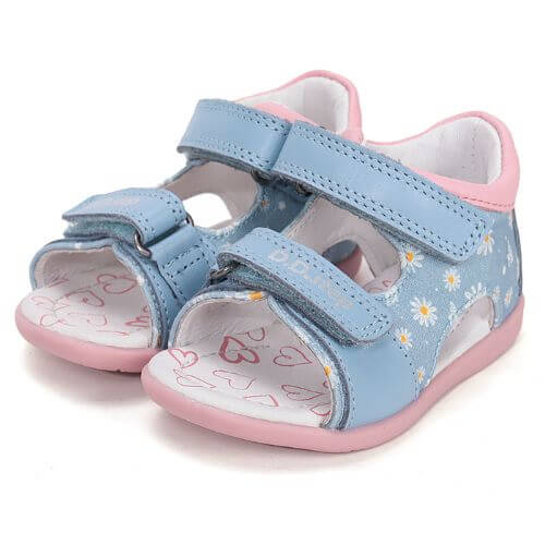 Sandale copii fete din piele DD Step, Albastru – G075-61329A