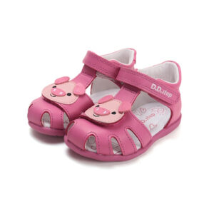 Sandale copii fete din piele DD Step, Roz – G075-61516C
