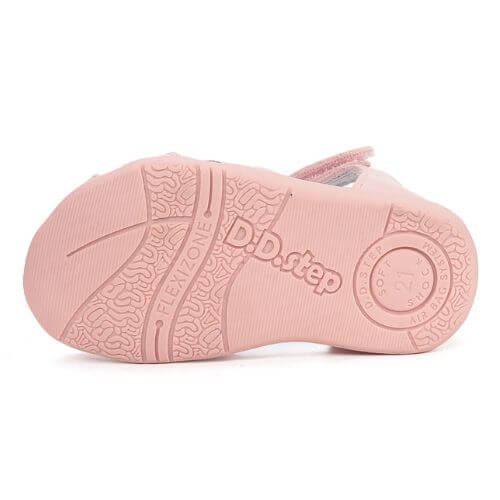 Sandale copii fete din piele DD Step, Roz – G075-61516D