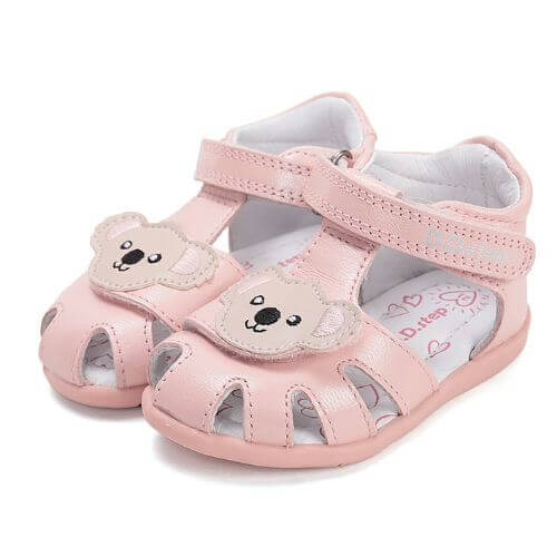 Sandale copii fete din piele DD Step, Roz – G075-61516D