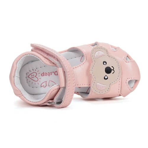 Sandale copii fete din piele DD Step, Roz – G075-61516D