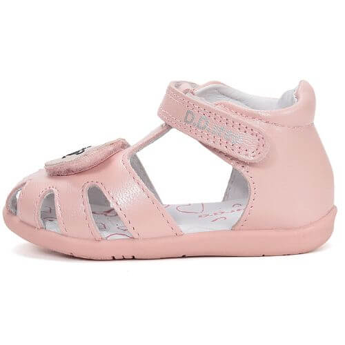 Sandale copii fete din piele DD Step, Roz – G075-61516D