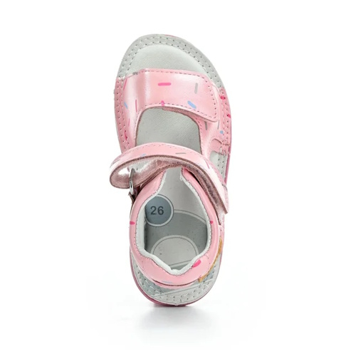 Sandale copii fete din piele DD Step, Roz – G080-41185C