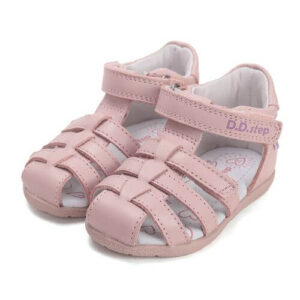 Sandale copii fete din piele DD Step, Roz – G111-61400A