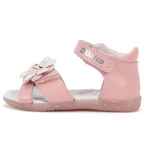 Sandale copii fete din piele DD Step, Roz – G075-51813A